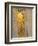 The Beethoven Frieze, Detail: Knight in Shining Armor-Gustav Klimt-Framed Giclee Print