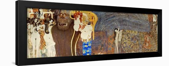 The Beethoven Frieze, Detail: the Hostile Forces, 1902-Gustav Klimt-Framed Giclee Print