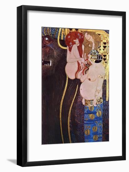 The Beethoven Frieze-Gustav Klimt-Framed Art Print