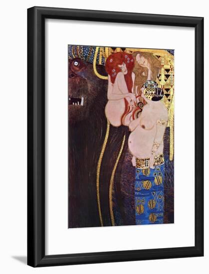 The Beethoven Frieze-Gustav Klimt-Framed Art Print