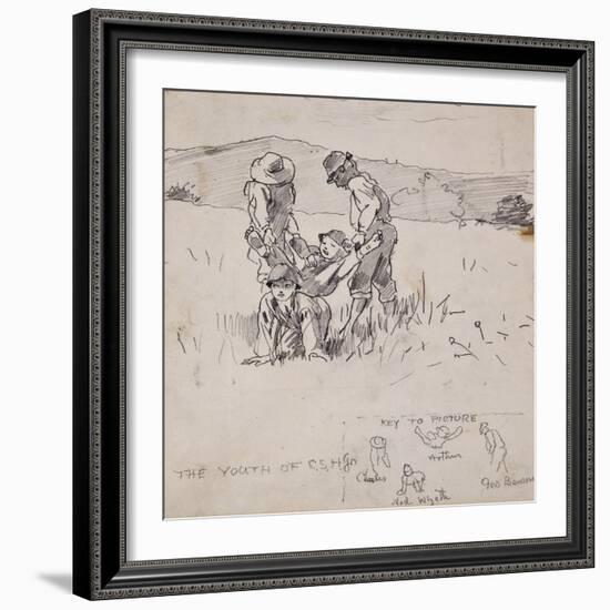 The Beetle and Wedge-Winslow Homer-Framed Giclee Print