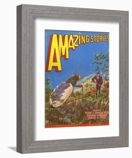 The Beetle Experiment-Frank R Paul-Framed Art Print