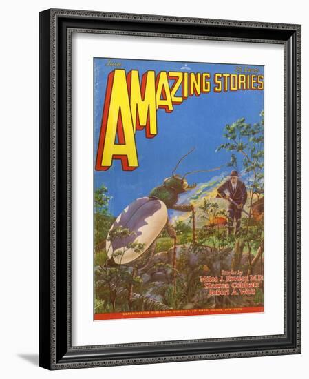 The Beetle Experiment-Frank R Paul-Framed Art Print