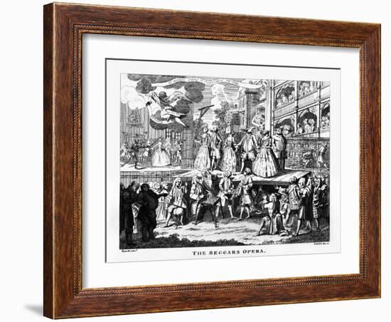 The Beggar's Opera - etching by William Hogarth-William Hogarth-Framed Giclee Print