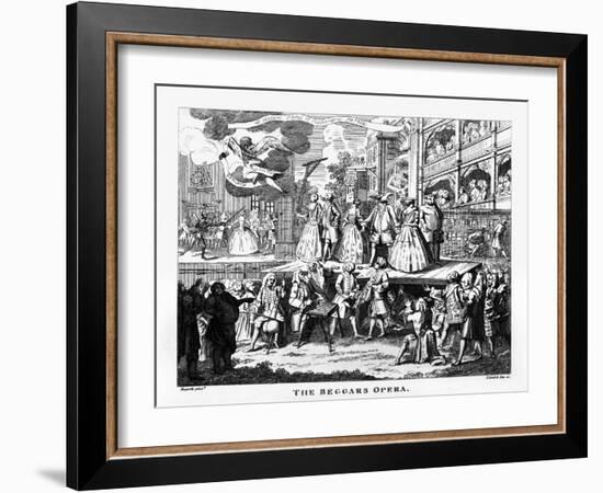 The Beggar's Opera - etching by William Hogarth-William Hogarth-Framed Giclee Print