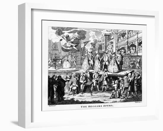 The Beggar's Opera - etching by William Hogarth-William Hogarth-Framed Giclee Print