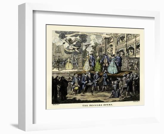 The Beggar's Opera - etching by William Hogarth-William Hogarth-Framed Giclee Print