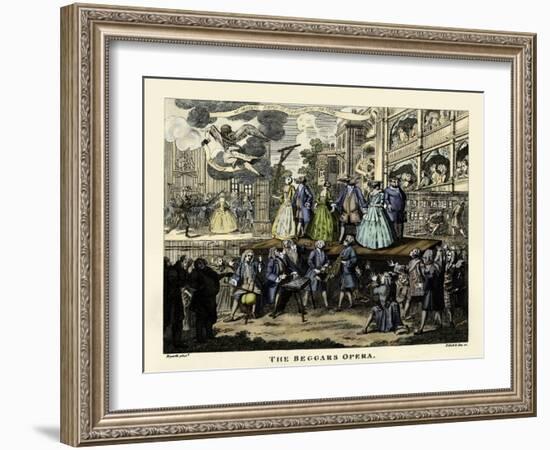 The Beggar's Opera - etching by William Hogarth-William Hogarth-Framed Giclee Print