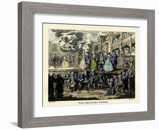 The Beggar's Opera - etching by William Hogarth-William Hogarth-Framed Giclee Print