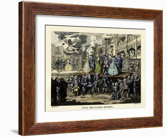 The Beggar's Opera - etching by William Hogarth-William Hogarth-Framed Giclee Print