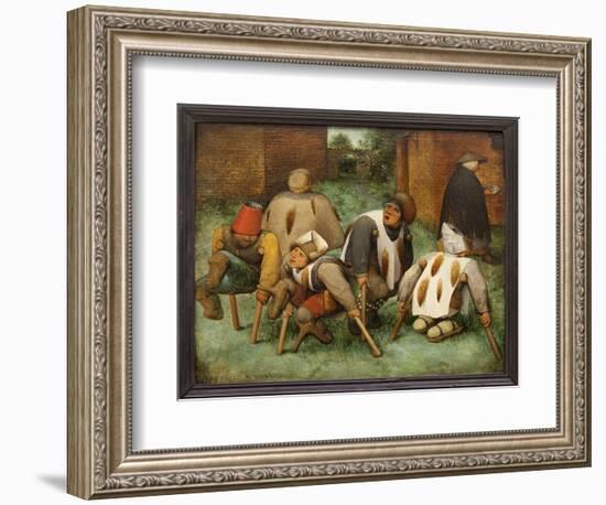 The Beggars (Oil on Panel)-Jan the Elder Brueghel-Framed Giclee Print