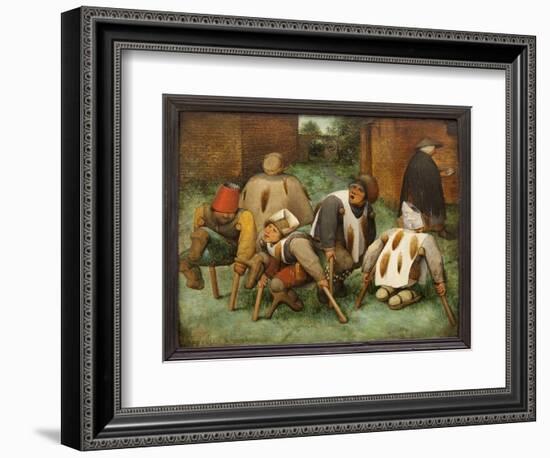 The Beggars (Oil on Panel)-Jan the Elder Brueghel-Framed Giclee Print