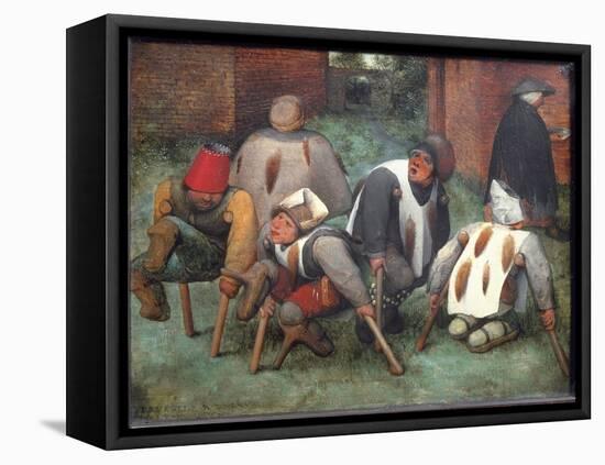 The Beggars or the Cripples - Oil on Wood, 1568-Pieter the Elder Brueghel-Framed Premier Image Canvas