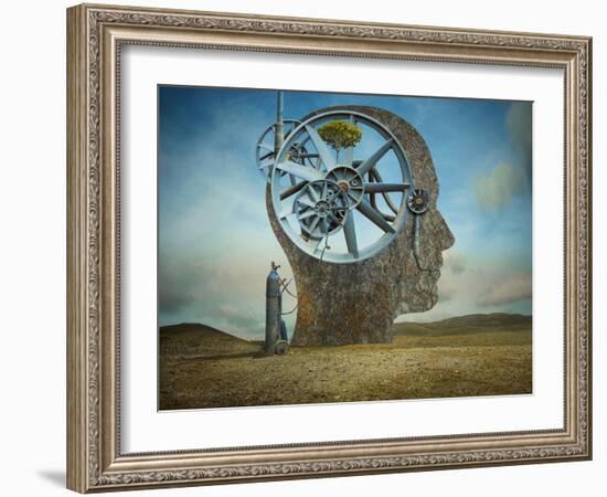 The Beginning-Sulaiman Almawash-Framed Photographic Print