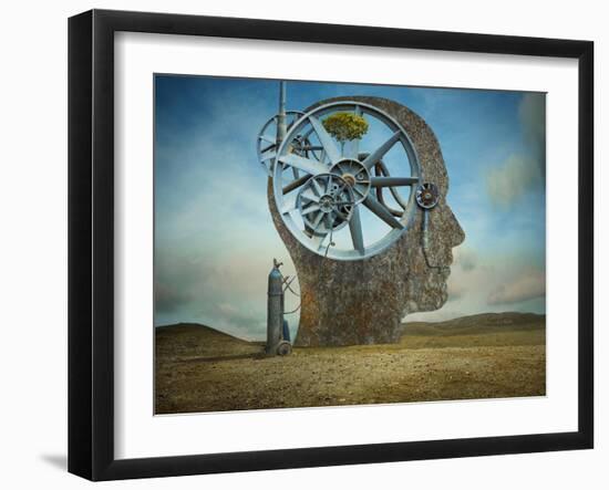 The Beginning-Sulaiman Almawash-Framed Photographic Print