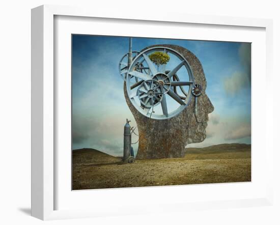 The Beginning-Sulaiman Almawash-Framed Photographic Print