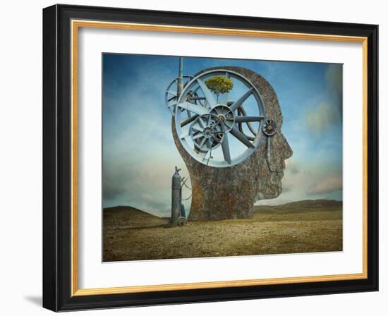 The Beginning-Sulaiman Almawash-Framed Photographic Print