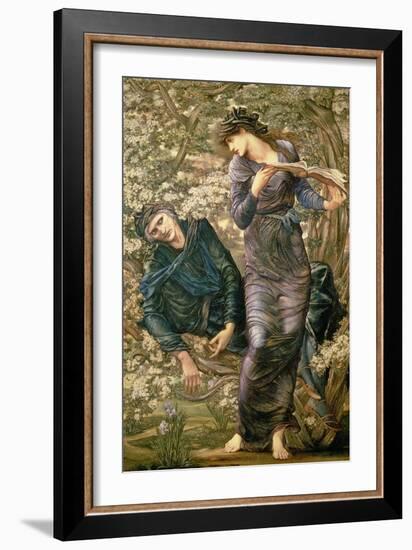 The Beguiling of Merlin, 1872-77-Edward Burne-Jones-Framed Giclee Print