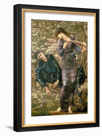 The Beguiling of Merlin, 1872-77-Edward Burne-Jones-Framed Giclee Print