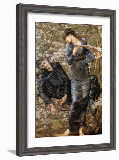 The Beguiling of Merlin-Edward Burne-Jones-Framed Art Print