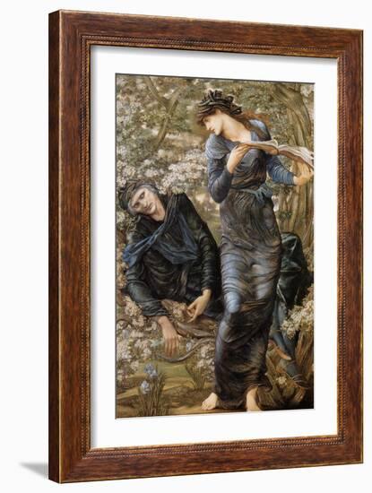 The Beguiling of Merlin-Edward Burne-Jones-Framed Art Print