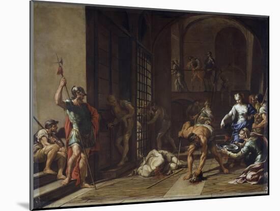 The Beheading of Saint John Baptist-Nicola Vaccaro-Mounted Giclee Print