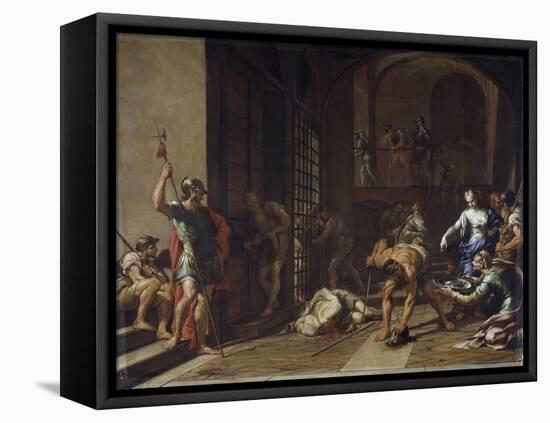 The Beheading of Saint John Baptist-Nicola Vaccaro-Framed Premier Image Canvas