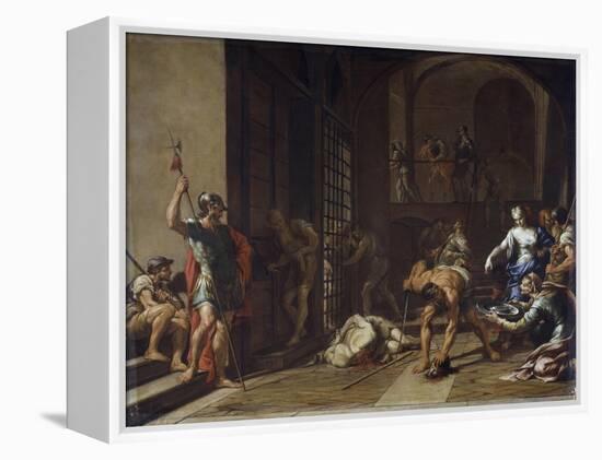 The Beheading of Saint John Baptist-Nicola Vaccaro-Framed Premier Image Canvas