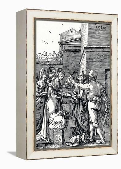 The Beheading of St John the Baptist, 1510-Albrecht Dürer-Framed Premier Image Canvas