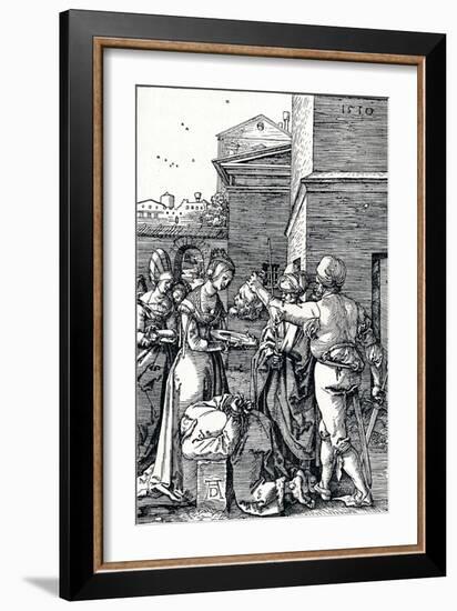 The Beheading of St John the Baptist, 1510-Albrecht Dürer-Framed Giclee Print