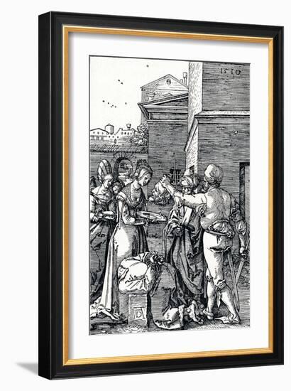 The Beheading of St John the Baptist, 1510-Albrecht Dürer-Framed Giclee Print