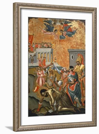 The Beheading of St. John the Baptist, Icon, Greece-null-Framed Giclee Print