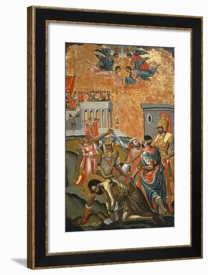 The Beheading of St. John the Baptist, Icon, Greece-null-Framed Giclee Print