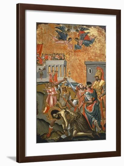 The Beheading of St. John the Baptist, Icon, Greece-null-Framed Giclee Print