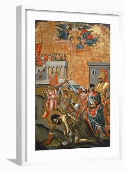 The Beheading of St. John the Baptist, Icon, Greece-null-Framed Giclee Print