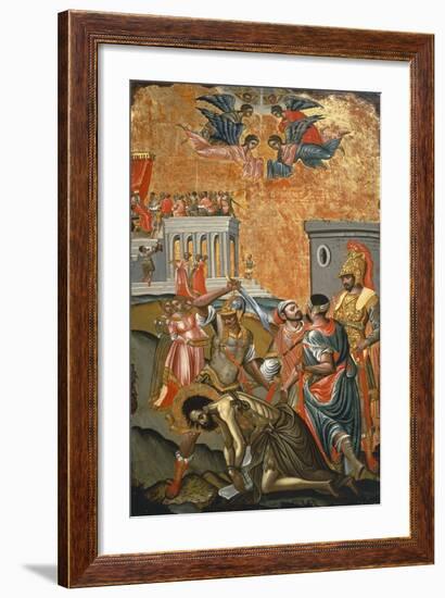 The Beheading of St. John the Baptist, Icon, Greece-null-Framed Giclee Print