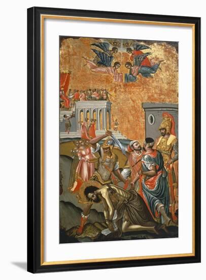 The Beheading of St. John the Baptist, Icon, Greece-null-Framed Giclee Print