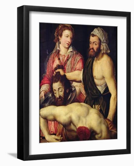 The Beheading of St. John the Baptist (Oil on Panel)-Italian School-Framed Giclee Print