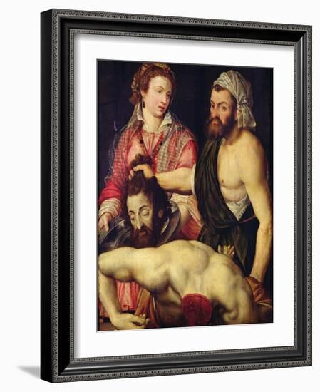 The Beheading of St. John the Baptist (Oil on Panel)-Italian School-Framed Giclee Print