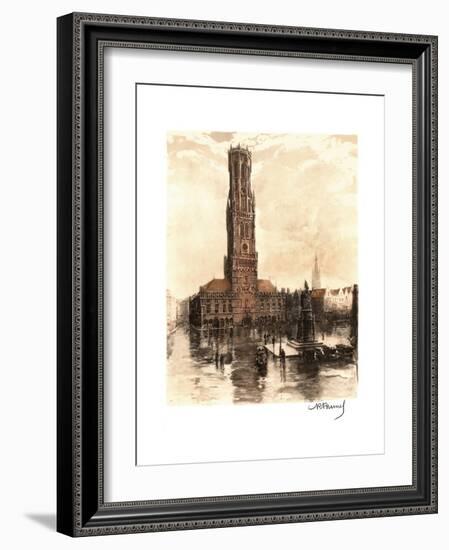 The Belfry of Bruges, Belgium-null-Framed Giclee Print