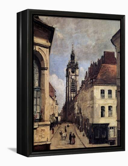 The Belfry of Douai, 1871-Jean-Baptiste-Camille Corot-Framed Premier Image Canvas