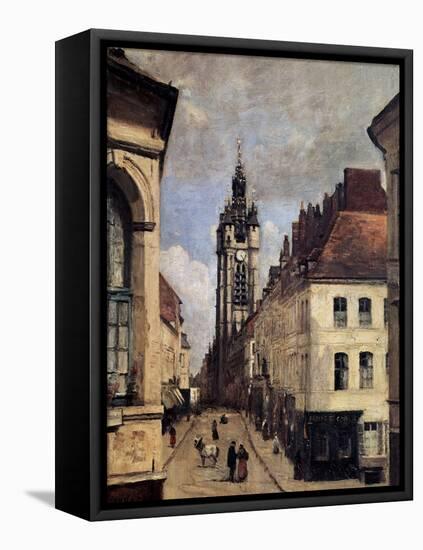 The Belfry of Douai, 1871-Jean-Baptiste-Camille Corot-Framed Premier Image Canvas