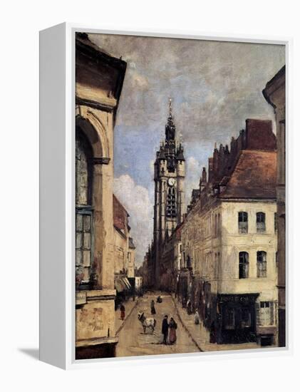 The Belfry of Douai, 1871-Jean-Baptiste-Camille Corot-Framed Premier Image Canvas