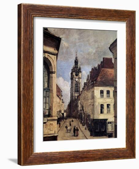 The Belfry of Douai, 1871-Jean-Baptiste-Camille Corot-Framed Giclee Print