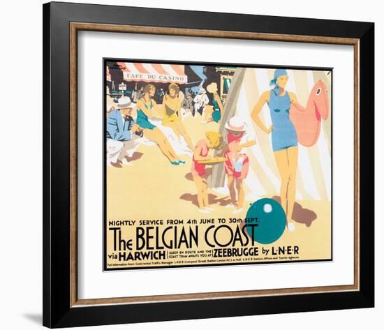 The Belgian Coast-Frank Newbould-Framed Art Print