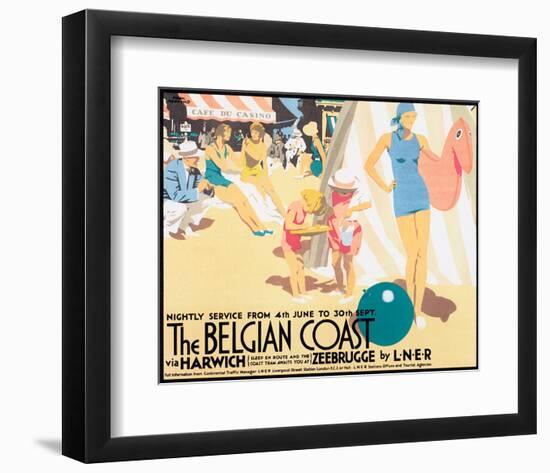 The Belgian Coast-Frank Newbould-Framed Art Print
