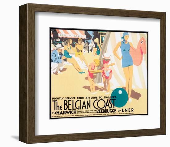 The Belgian Coast-Frank Newbould-Framed Art Print