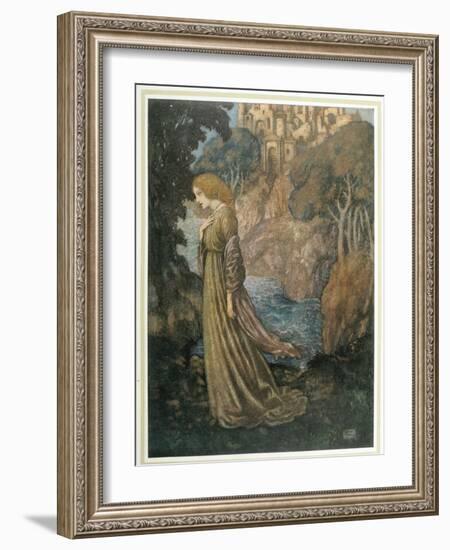 The Bell and Other Poems-Edmund Dulac-Framed Art Print