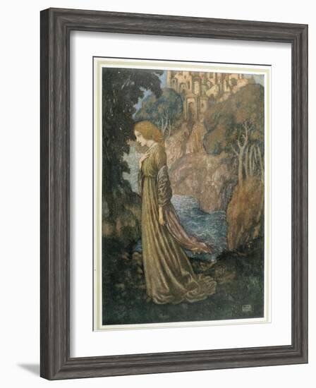 The Bell and Other Poems-Edmund Dulac-Framed Art Print