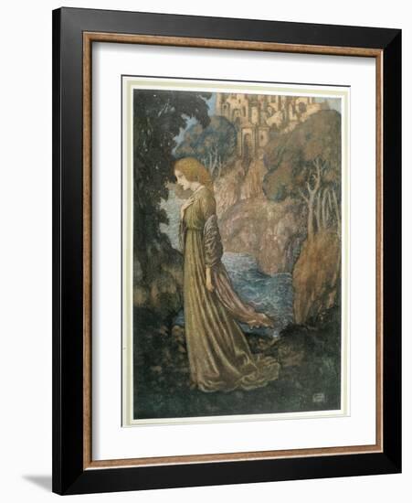 The Bell and Other Poems-Edmund Dulac-Framed Art Print